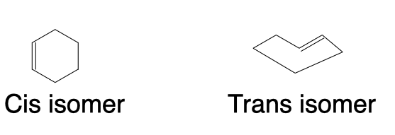 Geometric Isomerism and Cis/Trans Isomers - cycloalkane cis trans isomer