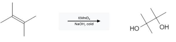 Alkene Reactions: 1,2-diol formation via dihydroxylation with potassium permanganate (KMnO4) - image2