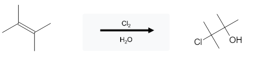 Alkene Reactions: Chlorohydrin Formation using Cl2 and H2O - image1