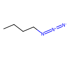NaN₃ → primary alkyl azide.