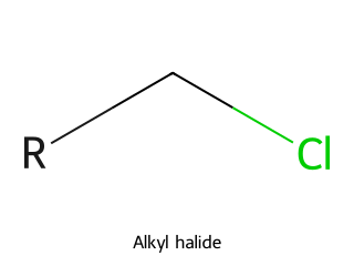 Alkyl halide RDKit depiction