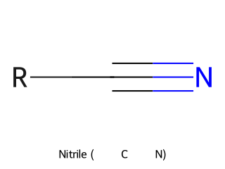 Nitrile RDKit depiction
