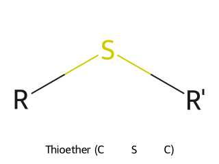 Thioether RDKit depiction