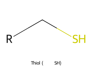 Thiol RDKit depiction