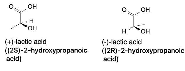 Isomerism and Stereochemistry - lactic acid enantiomers