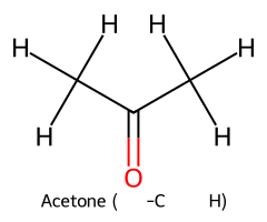 Acetone alpha hydrogen