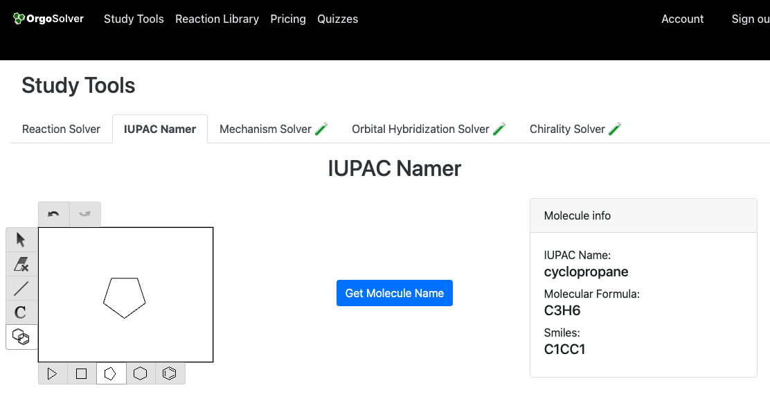 iupac name cycloalkanes