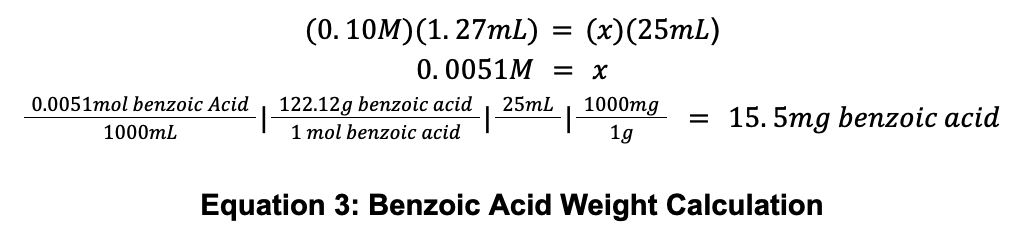 Distribution Coefficients - distribution coefficients lab benzoic acid calculation
