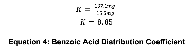 Distribution Coefficients - distribution coefficients lab distribution coefficient calculation benzoic acid