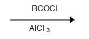RCOCl + AlCl₃ button