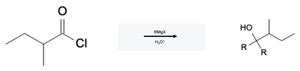 Acid Chloride Reactions: Alcohol formation using Grignard Reagents - acid chloride alcohol formation grignard reaction