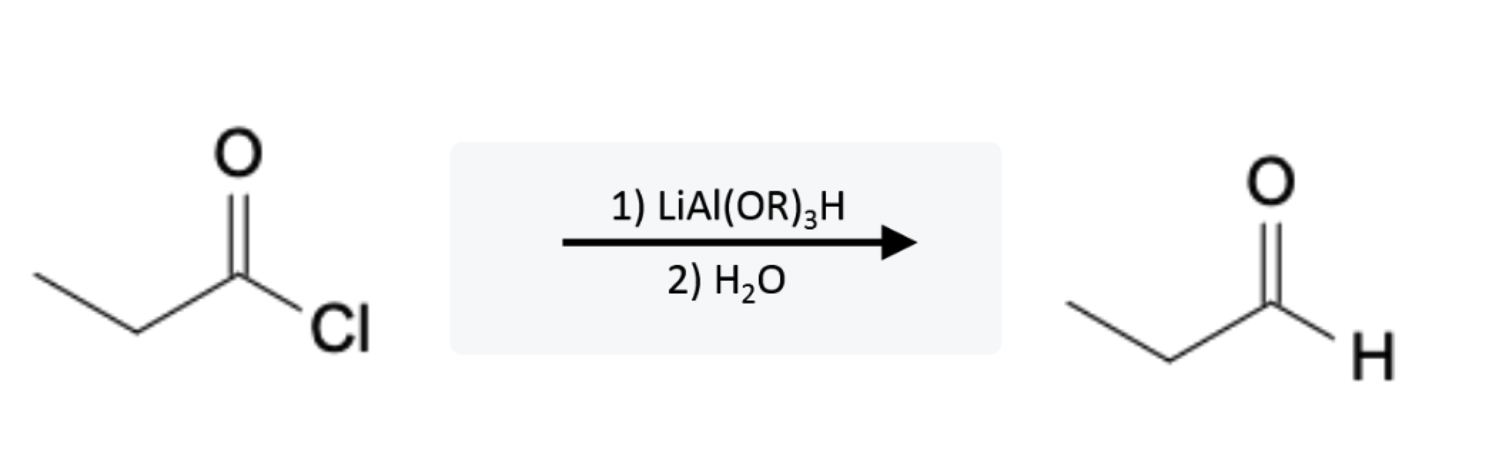 Acid Chloride Reactions: Aldehyde formation using Bulky Aluminum Reducing Agents - acid chloride lialh ot-bu3 reaction