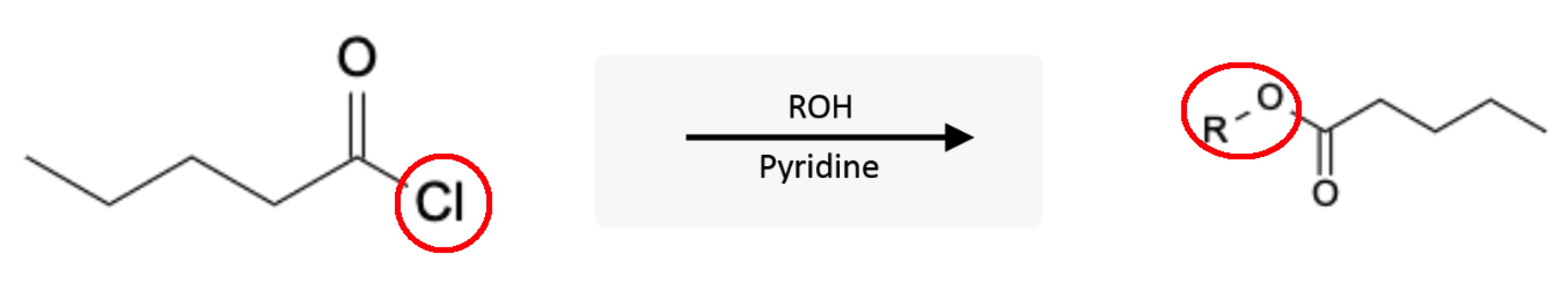 Acid Chloride Reactions: Ester formation using Alcohols and Pyridine - acid chloride ester formation alcohol reaction