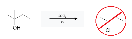 Alcohol Reactions: Alcohol Chlorination Using SOCl2 - alcohol socl2 py reaction tertiary alcohol