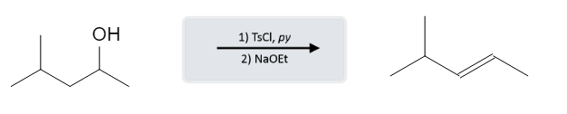 Alcohol Reactions: Alcohol Toslyation using TsCl - alcohol tscl naoet zaitsev e2