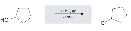 Alcohol Reactions: Alcohol Toslyation using TsCl - alcohol tscl sn2 cl