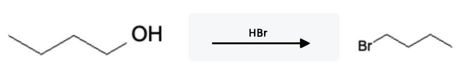 Alcohol Reactions: Alkyl Halide formation using hydrohalic acids (HX) - alcohol hx primary reaction