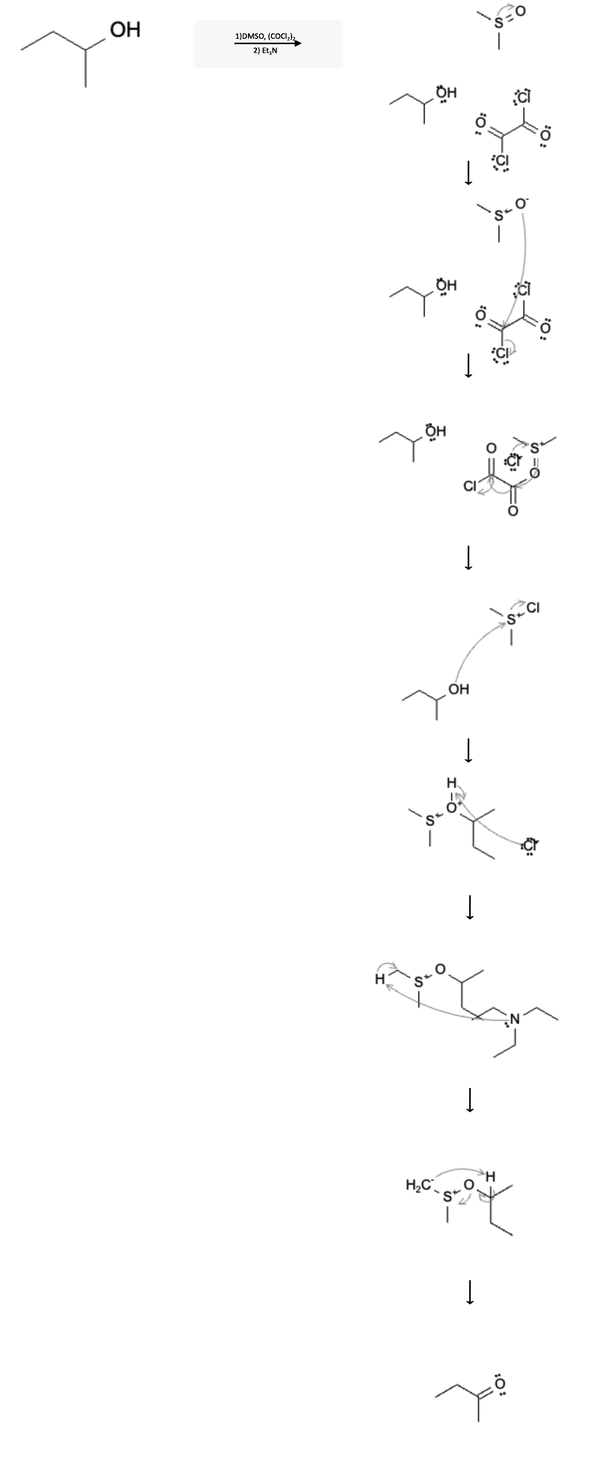 Alcohol Reactions: Swern Oxidation using DMSO - alcohol dmso reaction mechanism