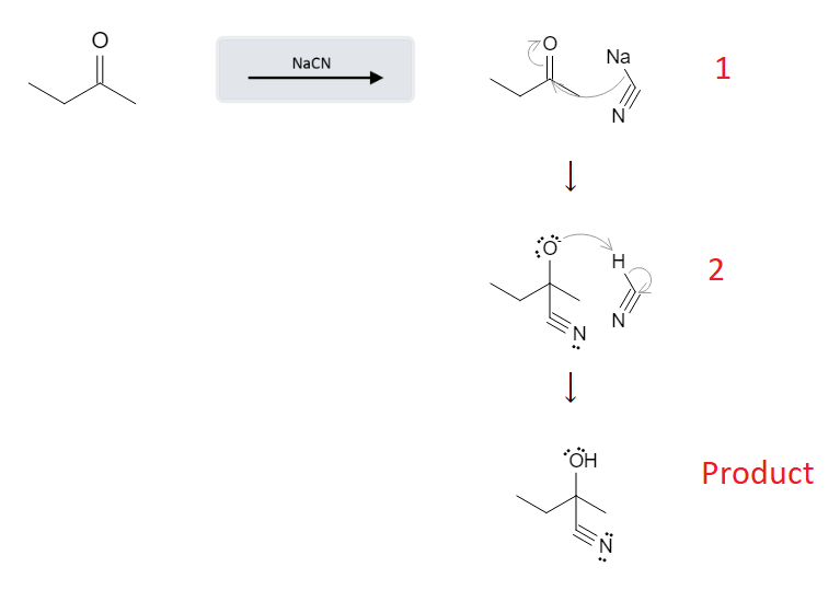 Aldehyde Reactions: Cyanohydrin Formation from Aldehyde, Ketone using CN image2.png