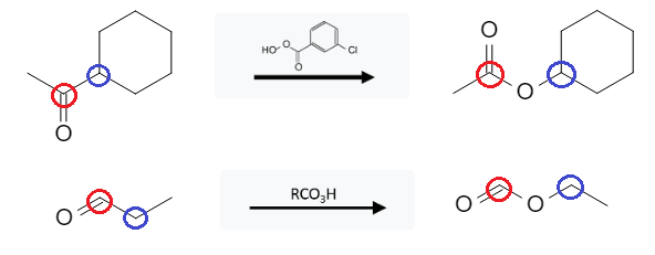 Aldehyde and Ketone Reactions: Esterification of Aldehydes and Ketones using mCPBA (RCO3H) image2.png