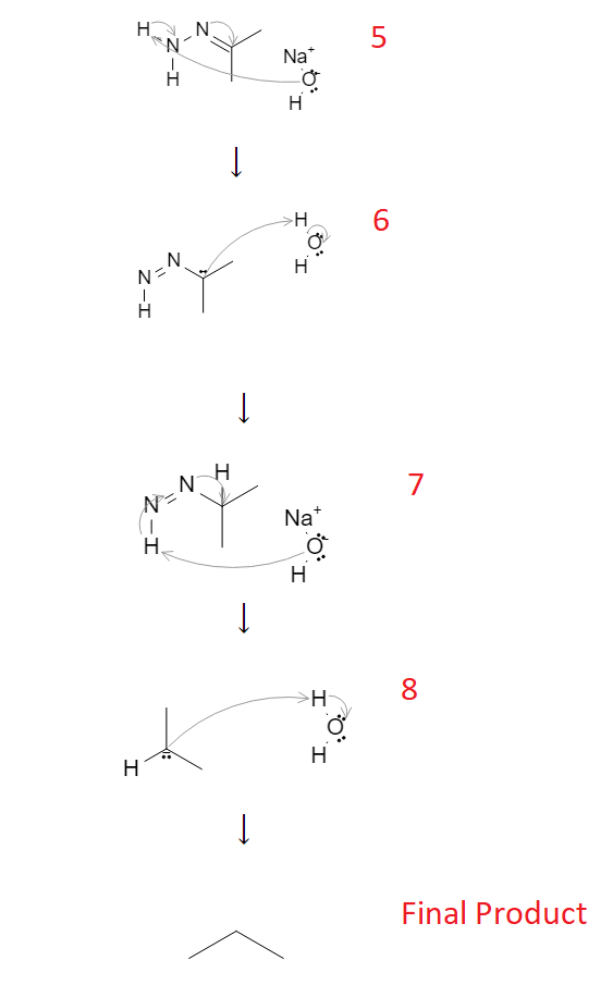 Aldehyde Reactions: Hydrazone Formation and Reduction to Alkane from Aldehyde, Ketone using NH2NH2 (Wolff Kishner Reaction) - image1