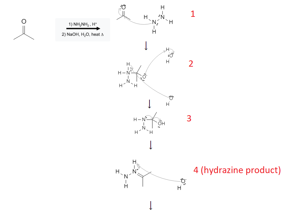 Aldehyde Reactions: Hydrazone Formation and Reduction to Alkane from Aldehyde, Ketone using NH2NH2 (Wolff Kishner Reaction) - image3