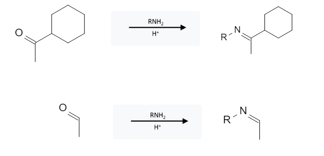 Aldehyde Reactions: Imine Formation from Aldehyde, Ketone using RNH2 - image1
