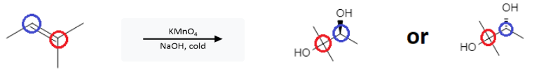 Alkene Reactions: 1,2-diol formation via dihydroxylation with potassium permanganate (KMnO4) - image3
