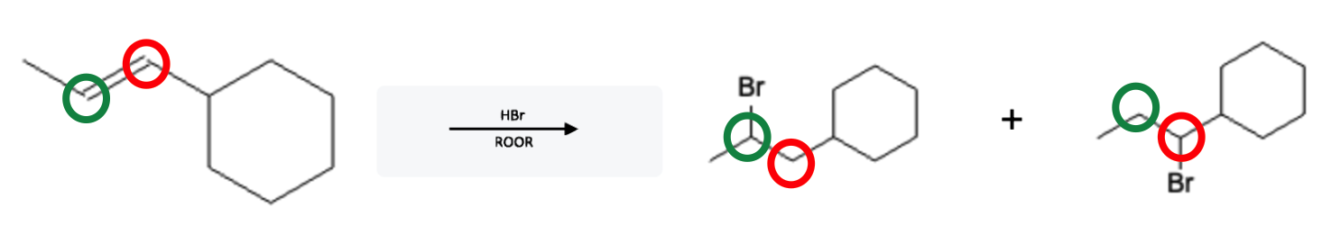 Alkene Reactions: Anti-Markovnikov Bromination - alkene hbr roor double reaction