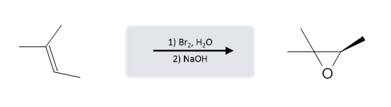 Alkene Reactions: Bromohydrin Formation using Br2 and H2O, followed by Epoxide formation using NaOH image3.png