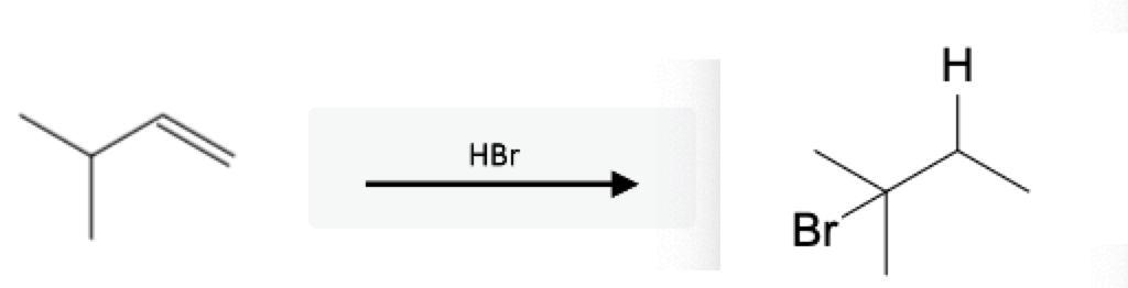 Alkene Reactions: Hydrohalogenation using Hydrohalic Acids - alkene hx reaction hydride shift