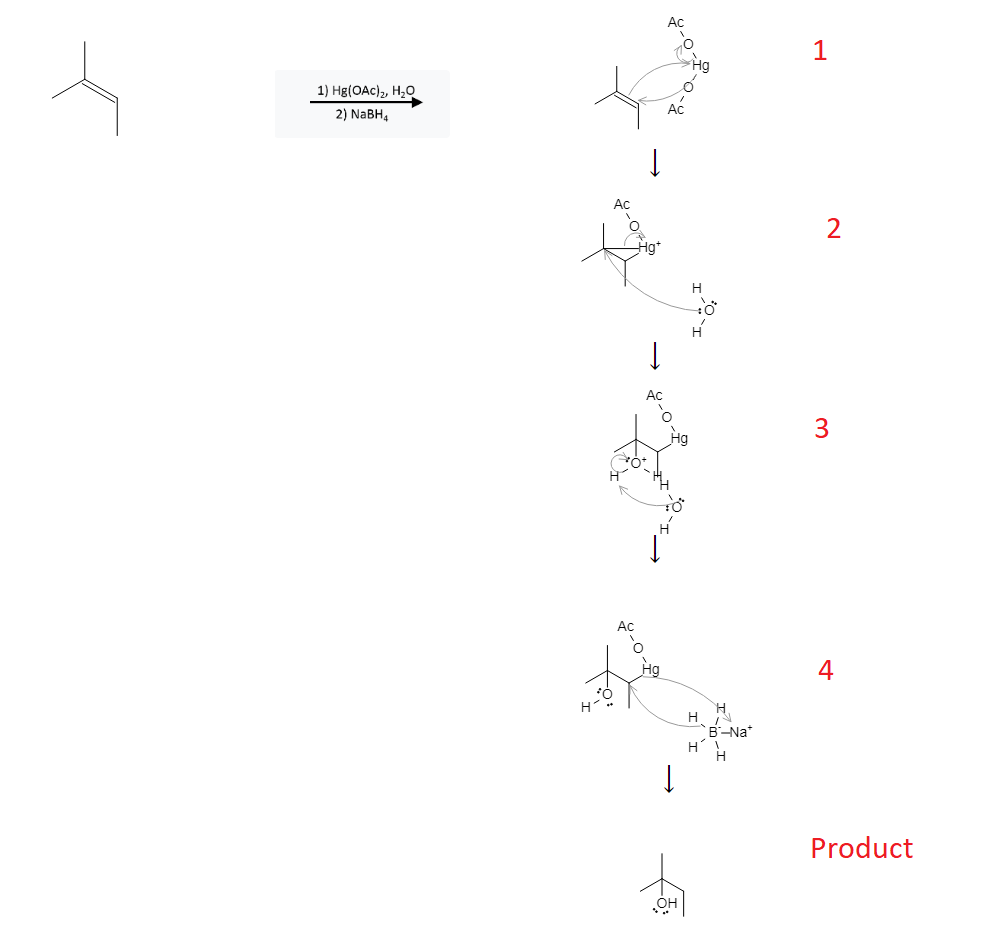 Alkene Reactions: Oxymercuration of Alkenes using Hg(OAc)2, H2O, and NaBH4 - image4