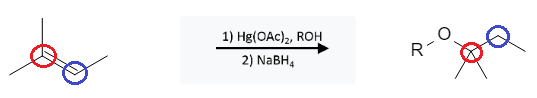 Alkene Reactions: Oxymercuration of Alkenes using Hg(OAc)2, alcohol, and NaBH4 - image1
