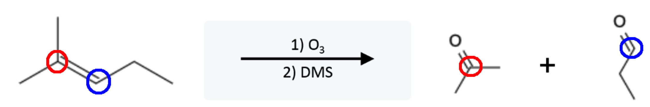 Alkene Reactions: Ozonolysis using O3 and DMS - alkene ozonolysis o3 dms reaction