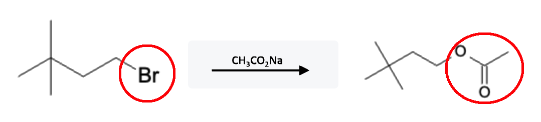 Alkyl Halide Reactions: Ester Formation using Carboxylate Ions - alkylhalide ch3co2na ester reaction