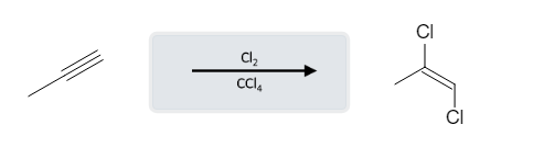 Alkyne Reactions: Alkyne Halogenation using Br2/Cl2 and CCl4 - image2