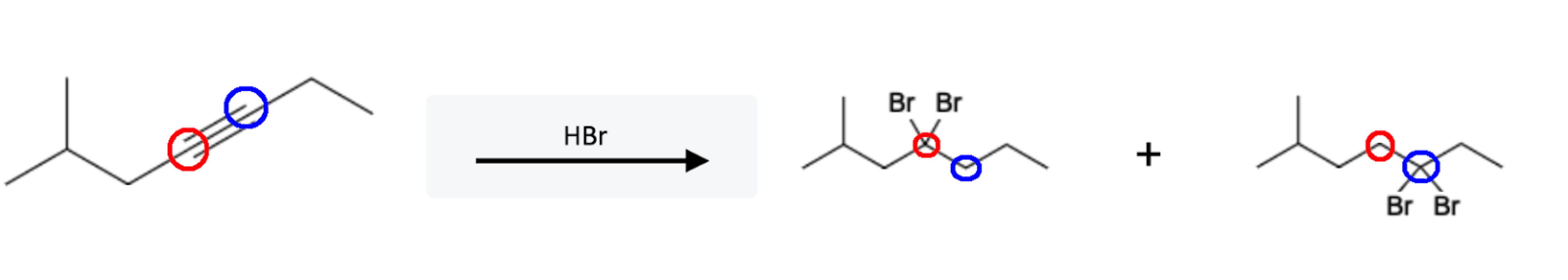Alkyne Reactions: Hydrohalogentation of Alkynes using HX - alkyne hx reaction two products
