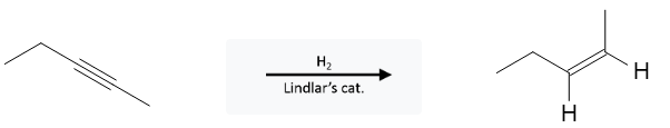 Alkyne Reactions: Alkyne Reduction using Lindlars Catalyst and H2 - image2
