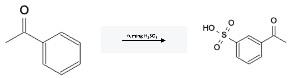 Aromatic Reactions: Sulfonation using SO3/H2SO4  - benzene so3 h2so4 reaction ewg