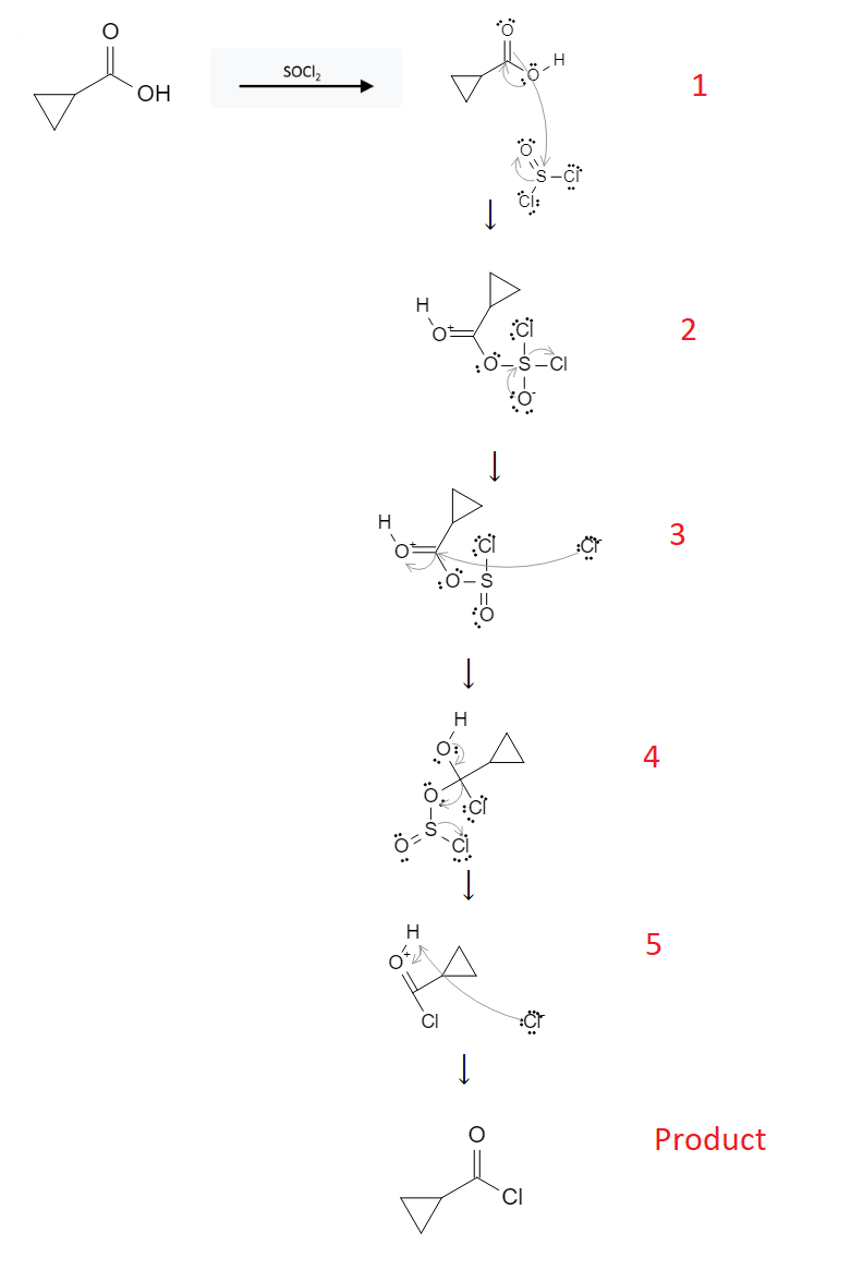 Carboxylic Acid Reactions: Acid Chloride formed using Carboxylic acids and SOCl2 - image2