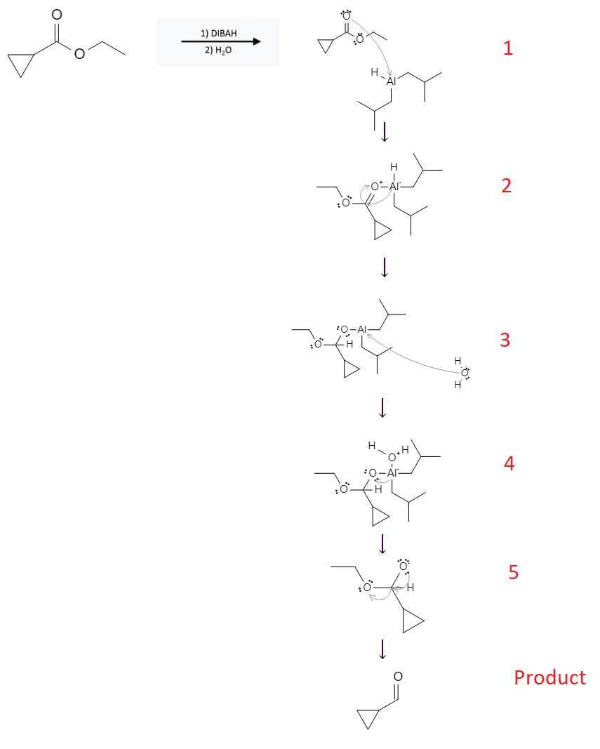 Ester Reactions: Ester Reduction to form Aldehydes using DIBAH image3.png