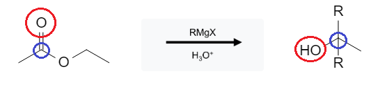 Ester Reactions: Formation of Tertiary Alcohol from Ester using Grignard Reagents - image1