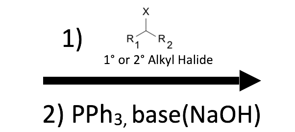 PPh3 + R–X reagent button